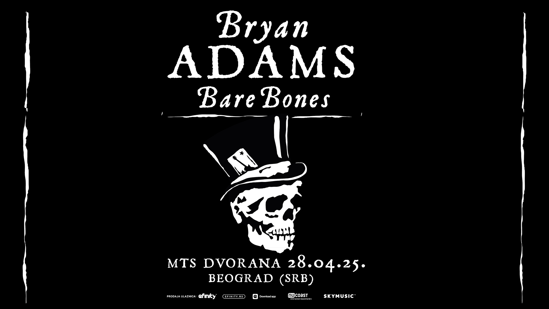 Ulanice za EKSKLUZIVNI “Bare Bones Show” Brajana Adamsa OD DANAS u prodaji